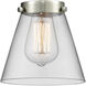 Franklin Restoration Cone 1 Light 6 inch Antique Brass Mini Pendant Ceiling Light in Incandescent, Clear, Franklin Restoration